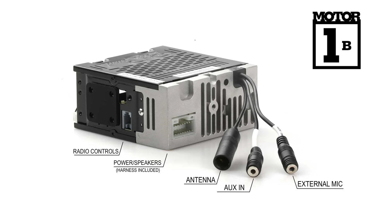 RetroRadio Compatible with 1981-85 Jeep CJ8/Sizecrambler Features Include Bluetooth, AUX, AM/FM LABC-M1-116-03P-73PJ1