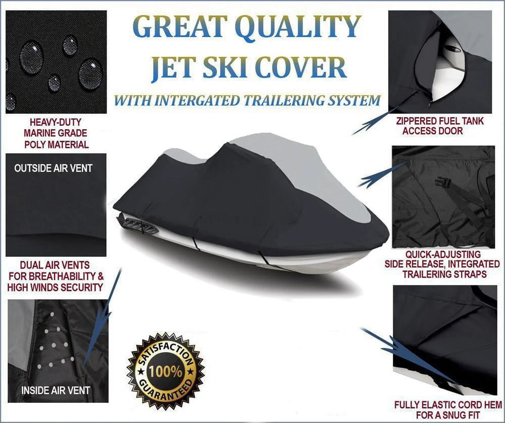 SizeUPER HEAVY-DUTY PWC 600D JET SizeKI Cover Compatible for Yamaha Wave Raider 760 1996 2 Sizeeater