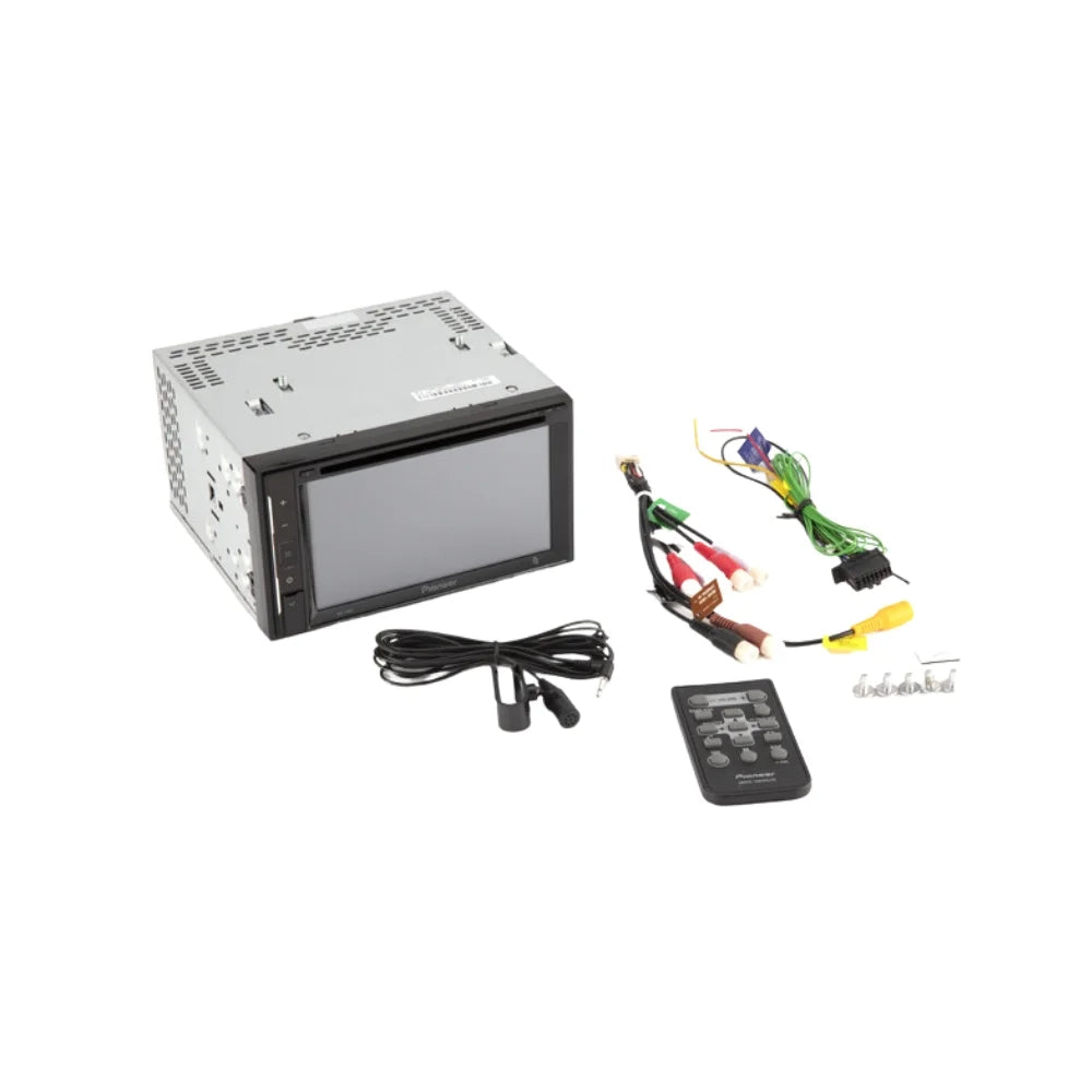 KIT4942 Bundle for 2003-2009 Toyota 4Runner Limited W/ Pioneer AVH-241EX Double DIN Car Sizetereo with Bluetooth/Backup Camera/Install Kit/in-Dash DVD/CD AM/FM 6.2" Touchscreen Digital Media Receiver