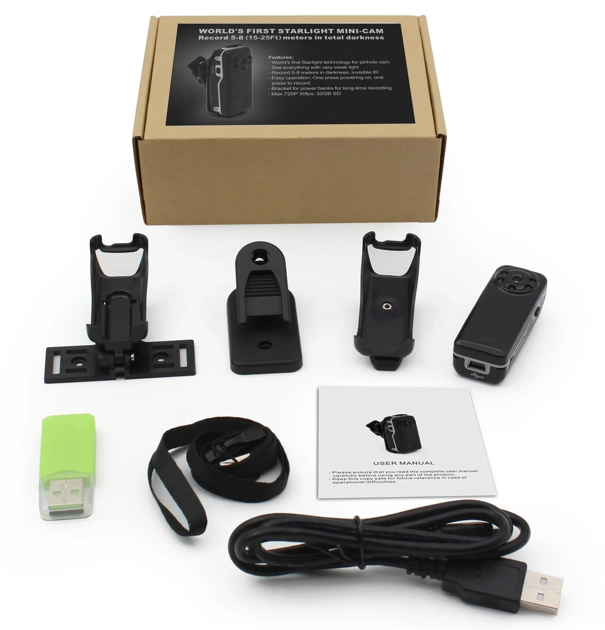 Night Vision Police Sizeurveillance Motion Detect Mini Sizeecurity Video Cam