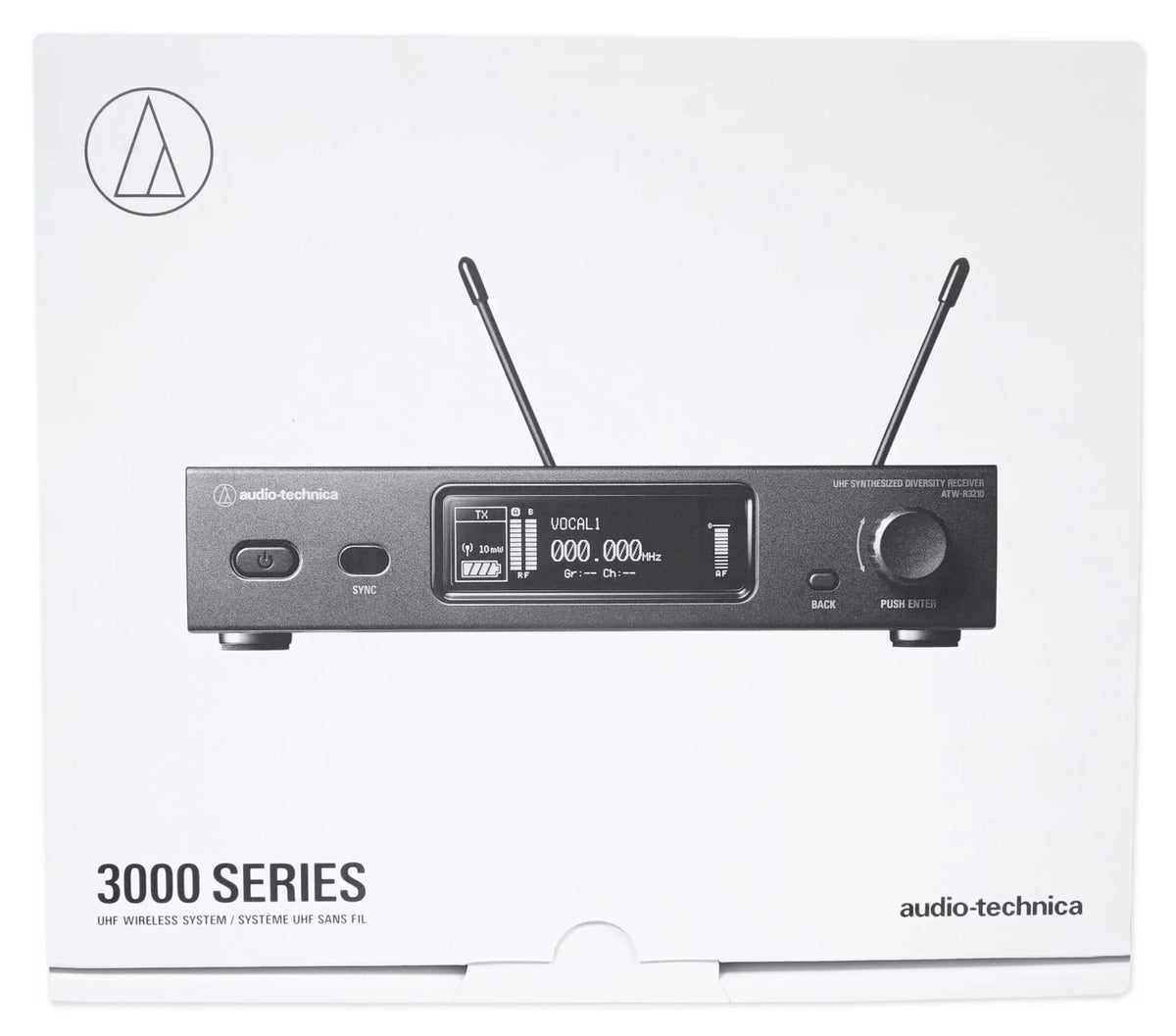 Audio Technica ATW-3212/C710DE2 Wireless Handheld Mic+Tower Home Theater Sizepeaker