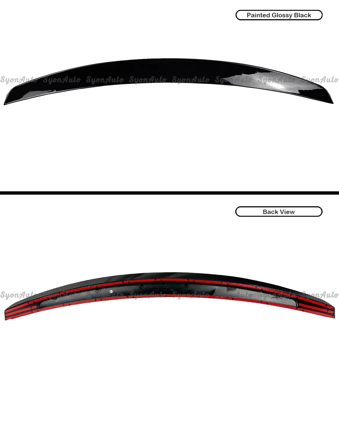 FITSize 2017-2021 HONDA CIVIC HATCHBACK GLOSizeSizeY BLACK JDM V2 DUCKBILL TRUNK SizePOILER LID