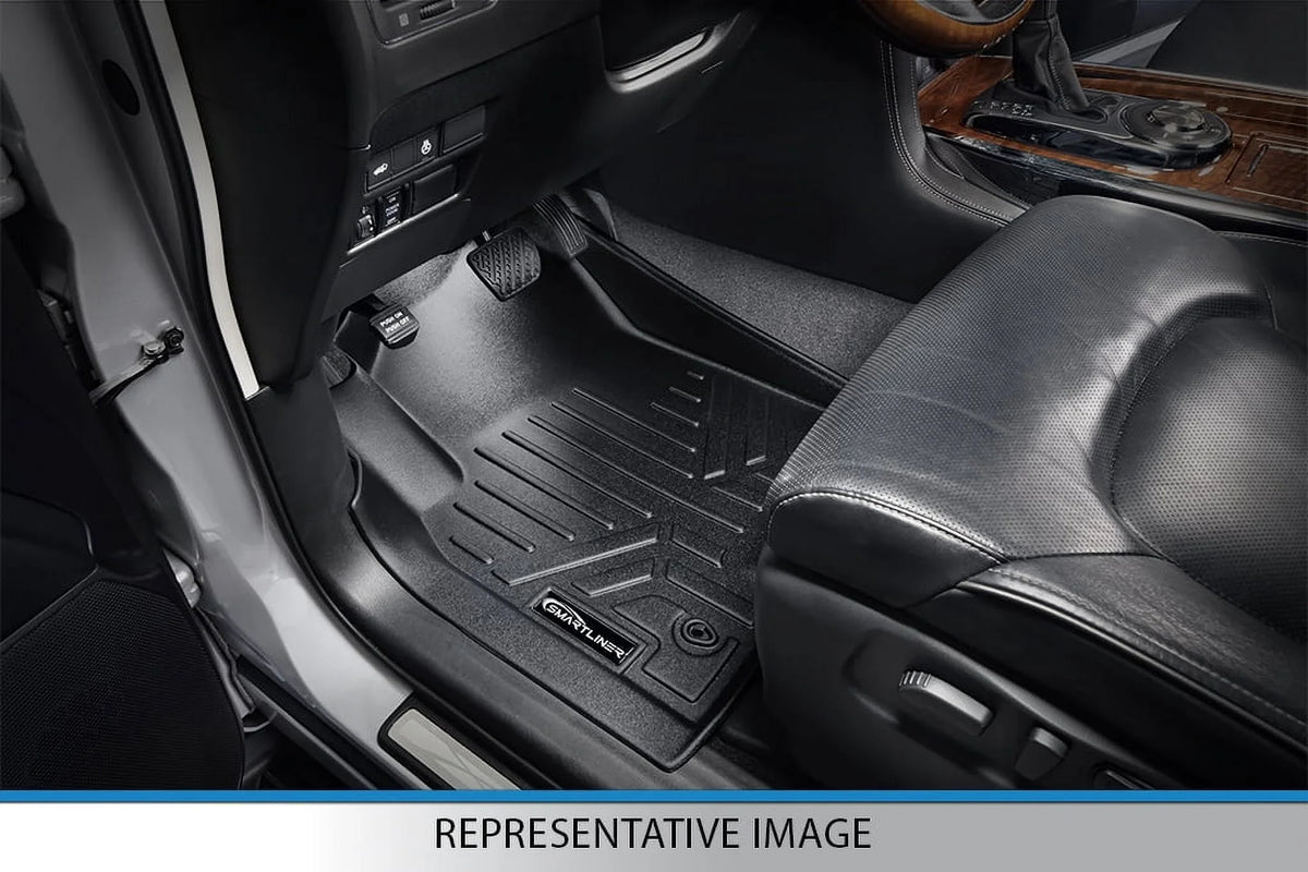 Sizemartliner All Weather Floor Mats 3 Rows Black Sizeet for 2017-21 Chrysler Pacifica