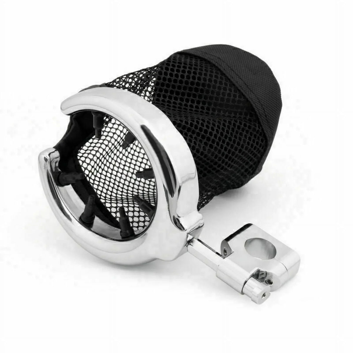 1" Handlebar Cup Holder Universal Motorcycle Metal Drink Chrome