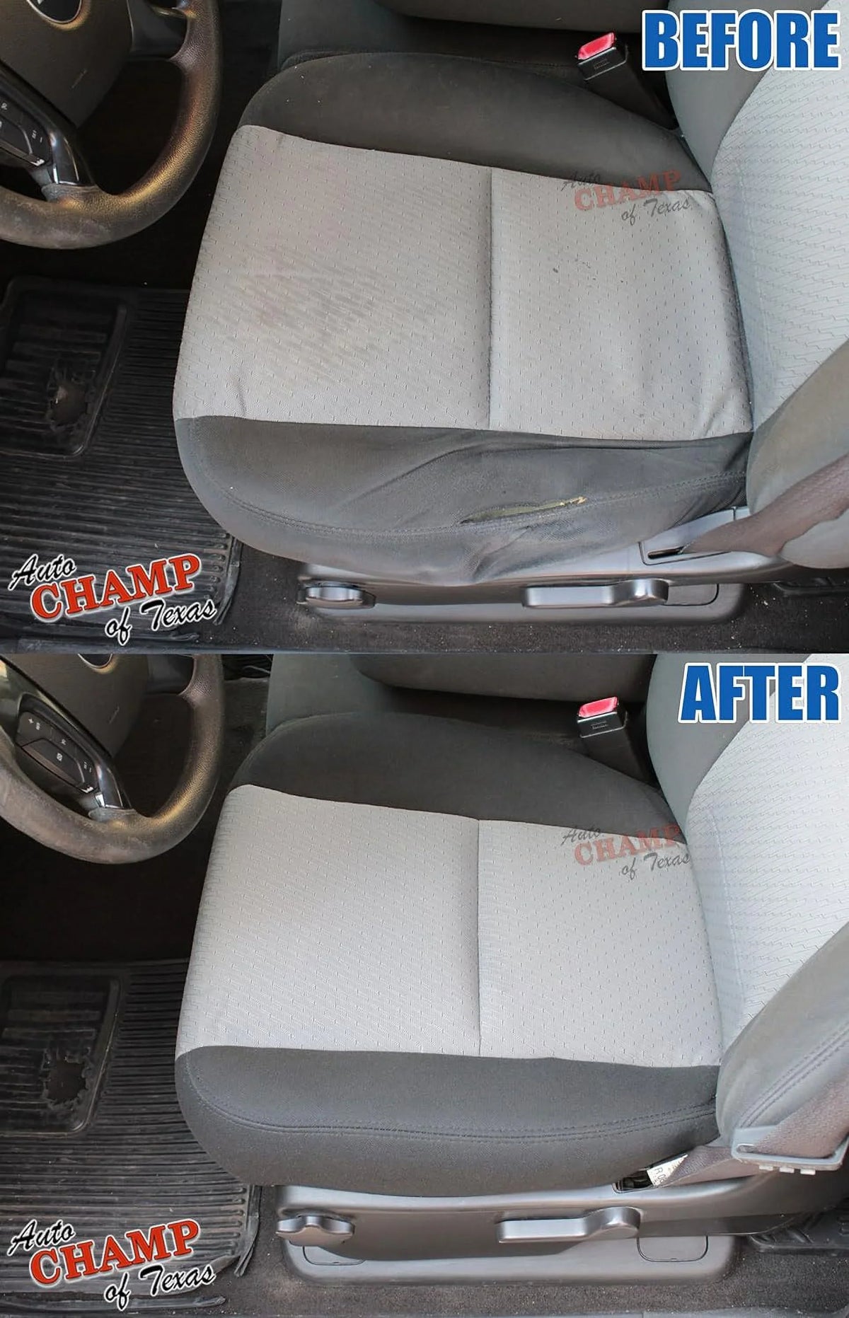 Auto Champ Of Texas: Compatible with - 2009-2014 GMC Yukon 1500 2500 XL SizeLE -Driver Sizeide Bottom Cloth Sizeeat Cover Gray