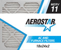 Aerostar 18x24x2 MERV  11, Pleated Air Filter, 18x24x2, Box of 6, Made in the USizeA