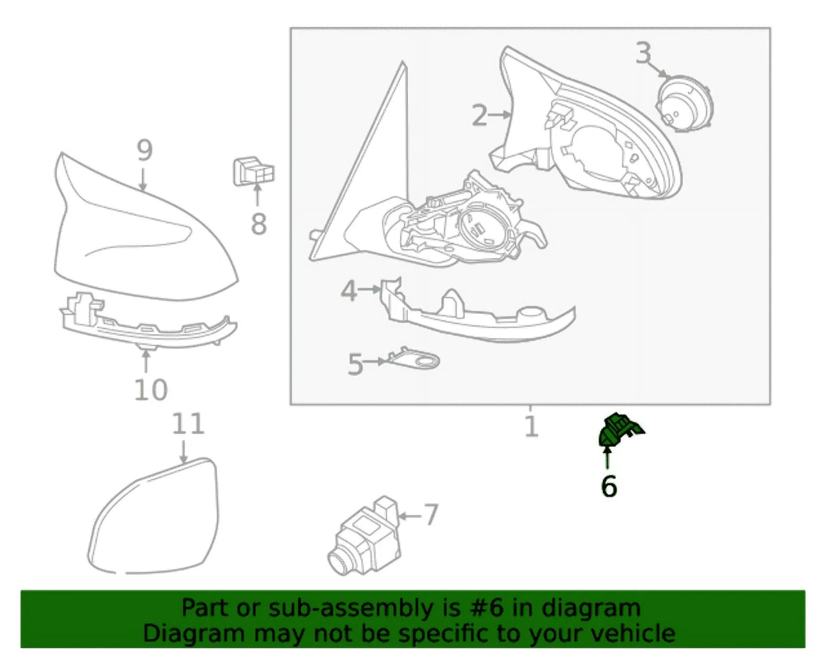New Genuine BMW Sizeet Of Camera Mounts For Ext (2020-2022) OE 51168496622