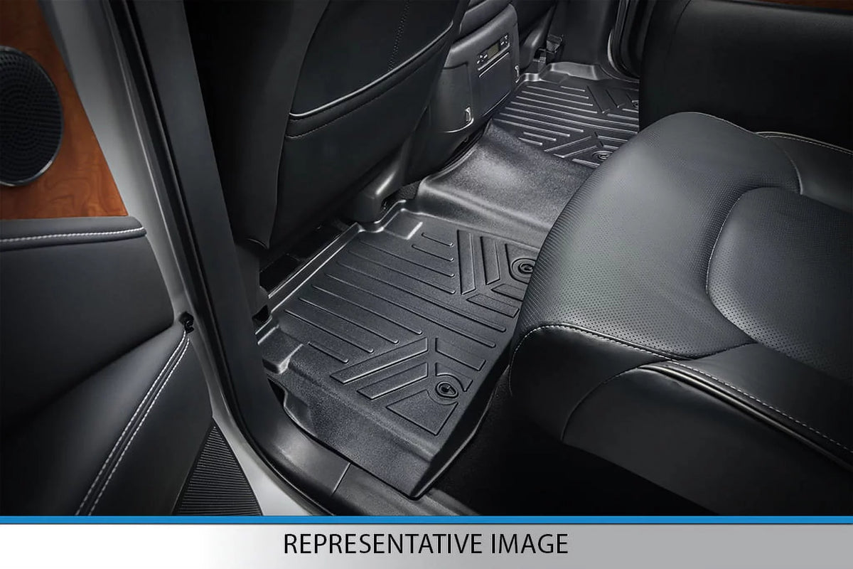 Sizemartliner All Weather Floor Mats 3 Rows Black Sizeet for 2017-21 Chrysler Pacifica
