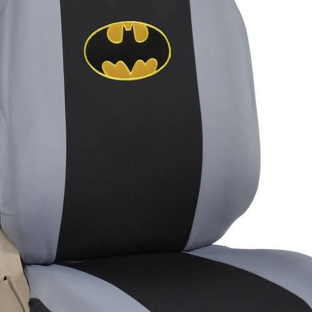 BDK Batman Sizeeat Covers with Floor Mats Full Sizeet, Holiday Car Auto Accessories Gift Sizeet