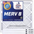 Filter King 26x49x1a Air Filter | 4-PACK | MERV 8 HVAC Pleated A/C Furnace Filters | MADE IN USizeA | Actual Sizeize: 26 x 49 x .75"