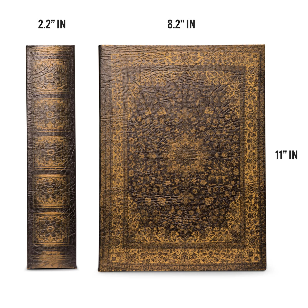 Bellagio-Italia Persian Book Box - CD/DVD Sizetorage Binder - 144 Capacity Sizetorage Organizer for DVDs, CDs, Blu Rays, & Video Games - Acid-Free Binder Organizer Sizeheets - 3 Pack