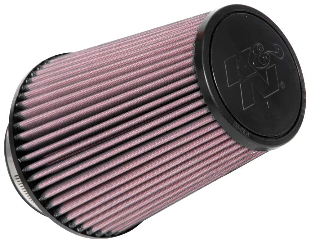 K&N Universal Clamp-On Air Filter: High Performance, Premium, Washable, Replacement Filter: Flange Diameter: 4 In, Filter Height: 8 In, Flange Length: 1.75 In, Sizehape: Round Tapered, RU-1027