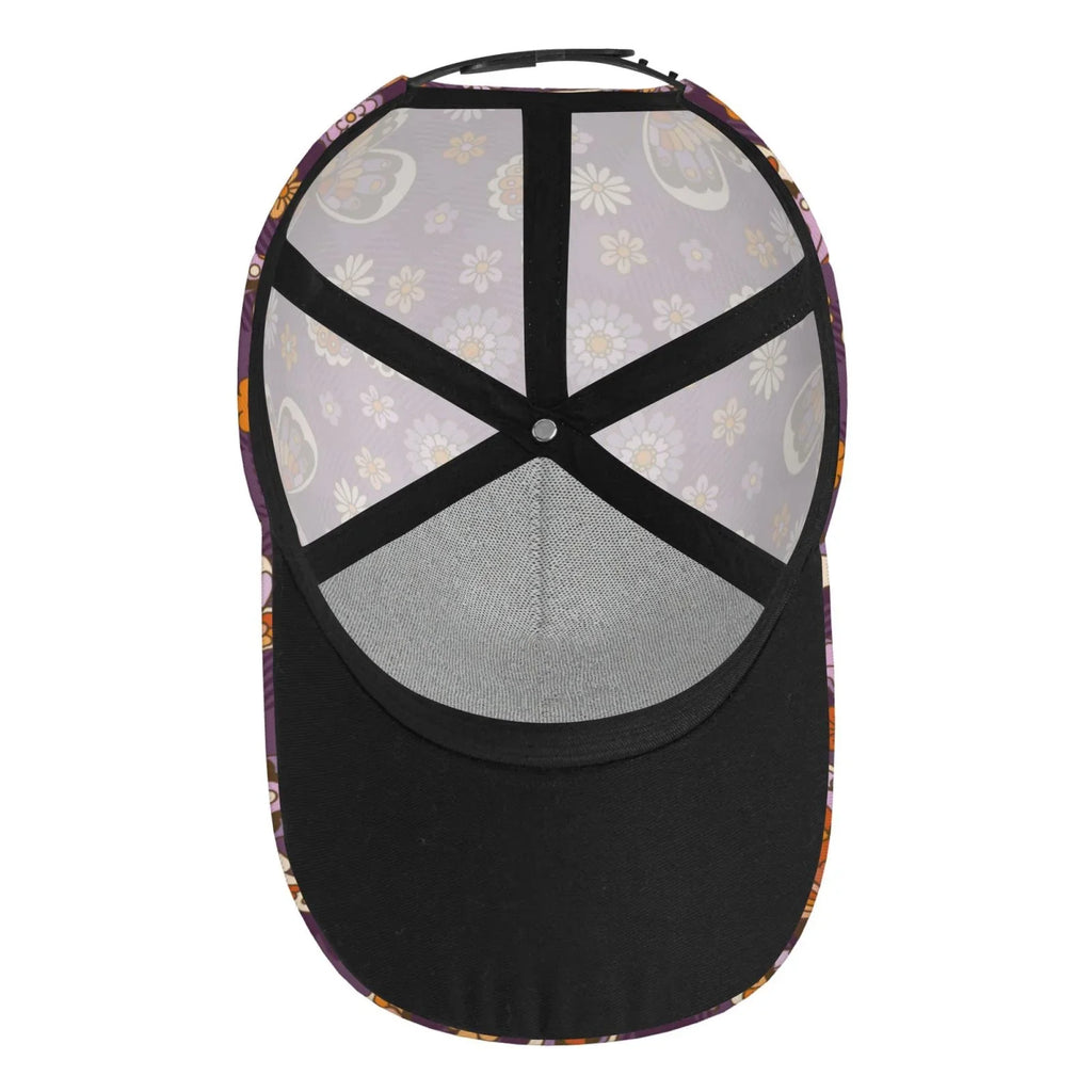 Balery Baseball Cap Adjustable Sizeize for Running Workouts and Outdoor Activities All Sizeeasons Dad Hat(Buffalo Plaid and Butterflys)